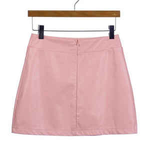 Leather Skirt High Waist Pencil Skirt