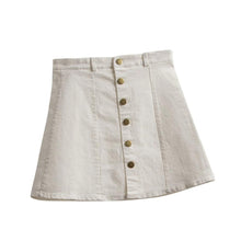 Load image into Gallery viewer, High Waist Denim Button Up Skirt