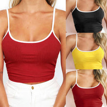 Load image into Gallery viewer, Adjustable Shoulder Straps Crop Top