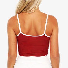 Load image into Gallery viewer, Adjustable Shoulder Straps Crop Top