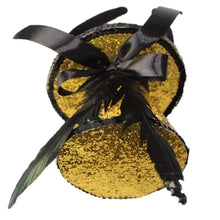 Load image into Gallery viewer, Top Hat Headband with Bow Feather Glitter Hat