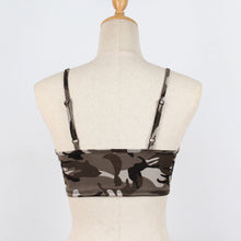 Load image into Gallery viewer, Camouflage Tank Top Crop Top Blouse