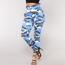 Load image into Gallery viewer, Elastic Waist Camouflage Pants