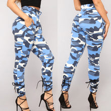Load image into Gallery viewer, Elastic Waist Camouflage Pants