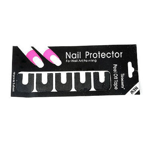 Polish Protetor Nail Sticker Stencil